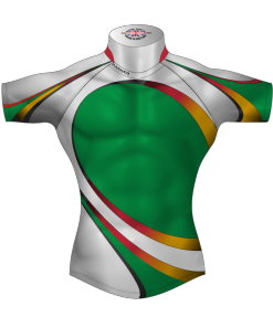 Colourful Bespoke Rugby Tour Shirt TRS 434 Front - Badger Rugby