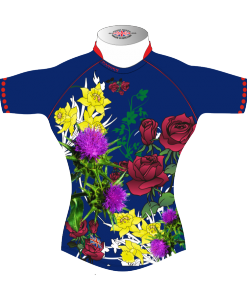 Colourful Personalised Rugby Tour Shirt TRS 441 Front - Badger Rugby