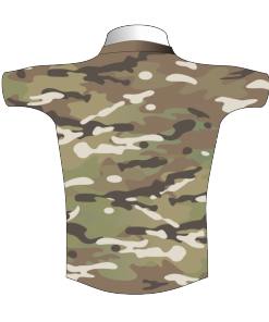 Custom Military Rugby Tour Shirt TRS 675 Back - Badger Rugby