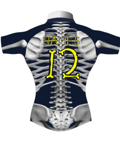 Funny Personalised Rugby Tour Shirt TRS 604 Back - Badger Rugby