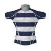 Hooped Bespoke Rugby Shirt TMS 633 Front - Badger Rugby