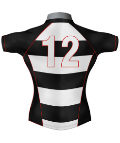 Hooped Custom Rugby Shirt TMS 415 Back - Badger Rugby