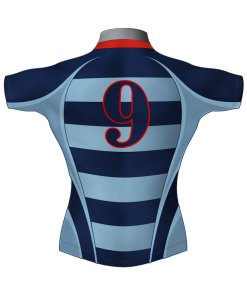Hooped Personalised Rugby Shirt TMS 451 Back - Badger Rugby