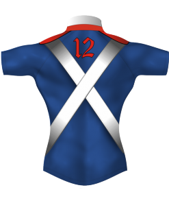 Personalised Military Rugby Tour Shirt TRS 398 Back - Badger Rugby