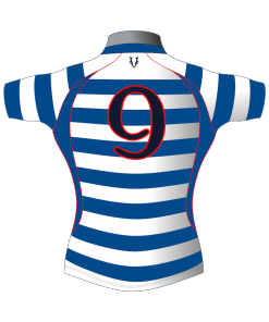 Striped Personalised Rugby Shirt TMS 436 Back - Badger Rugby