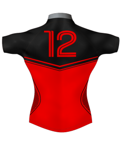 Stylish Bespoke Rugby League Shirt TMS 454 Back - Badger Rugby