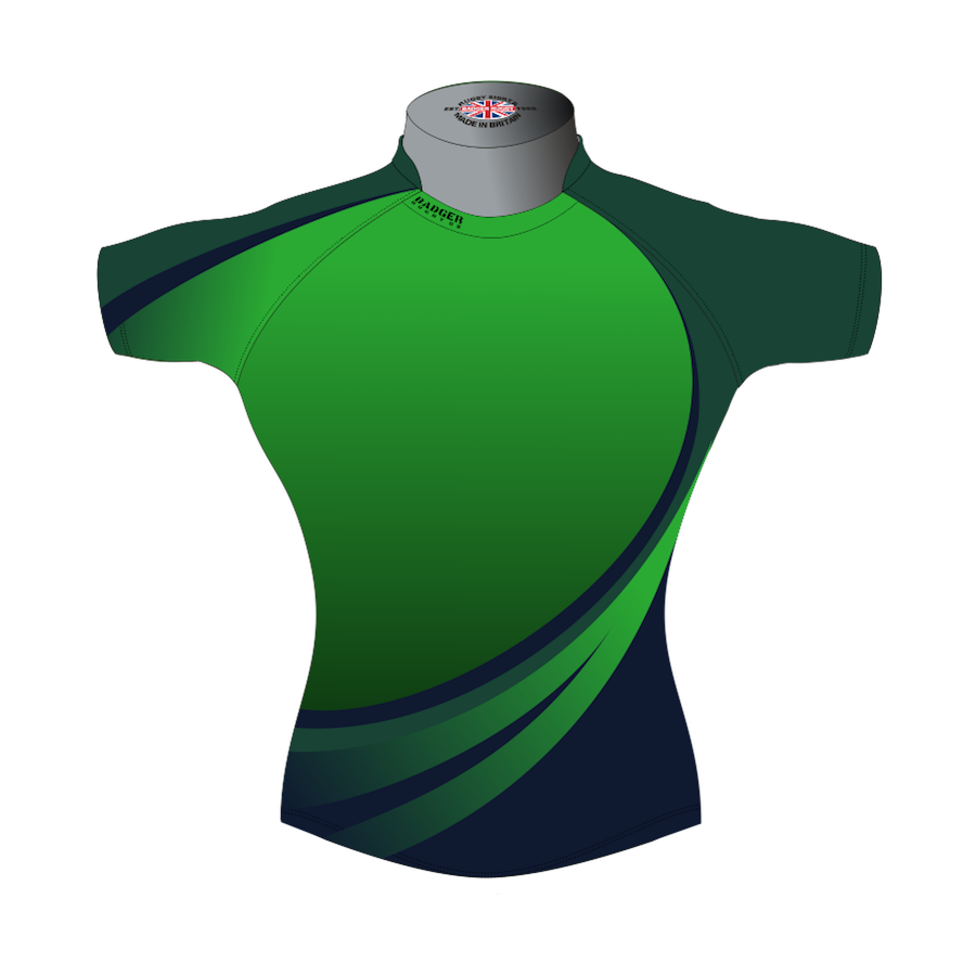 Stylish Bespoke Rugby Shirt TMS 411 Front - Badger Rugby Stylish Bespoke Rugby Shirt TMS 411 Front - Badger Rugby