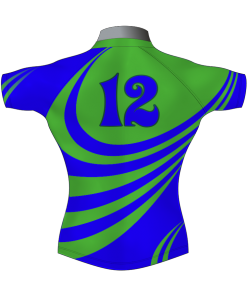 Stylish Custom Rugby Shirt TMS 562 Back - Badger Rugby