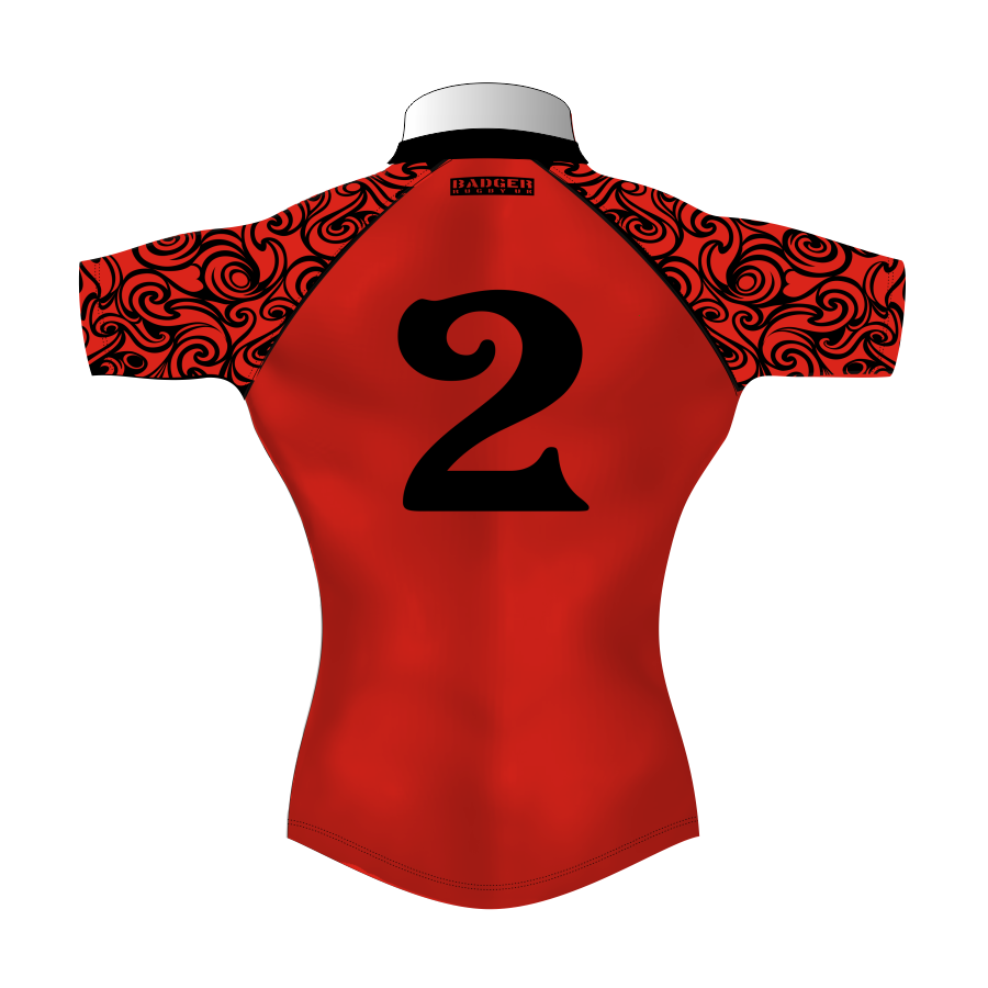 Unusual Custom Rugby Tour Shirt TRS 408 Back - Badger Rugby Unusual Custom Rugby Tour Shirt TRS 408 Back - Badger Rugby