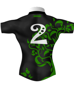 Unusual Personalised Rugby Tour Shirt TRS 454 Back - Badger Rugby