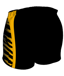 Custom, Bespoke Rugby Short Design 255 Back - Badger Rugby