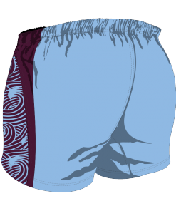 Custom, Bespoke Rugby Short Design 268 Back - Badger Rugby