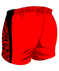Custom, Bespoke Rugby Short Design 272 Back - Badger Rugby
