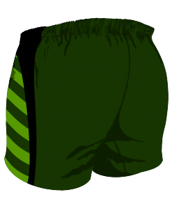 Custom, Bespoke Rugby Short Design 274 Back - Badger Rugby