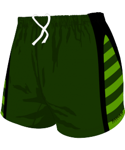Custom, Bespoke Rugby Short Design 274 Front - Badger Rugby