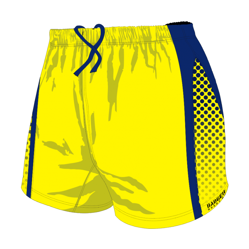 Custom, Bespoke Rugby Short Design 278 Front - Badger Rugby