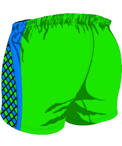 Custom, Bespoke Rugby Short Design 279 Back - Badger Rugby