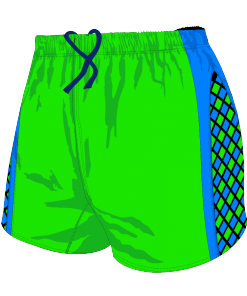 Custom, Bespoke Rugby Short Design 279 Front - Badger Rugby