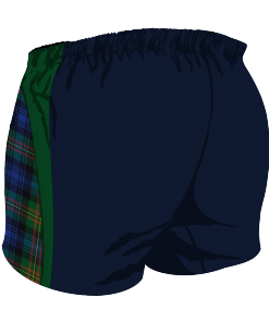 Custom, Bespoke Rugby Short Design 281 Back - Badger Rugby