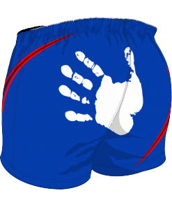 Custom, Bespoke Rugby Short Design 408 Back - Badger Rugby