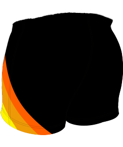 Custom, Bespoke Rugby Short Design 412 Back - Badger Rugby