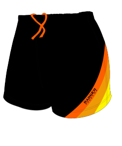 Custom, Bespoke Rugby Short Design 412 Front - Badger Rugby