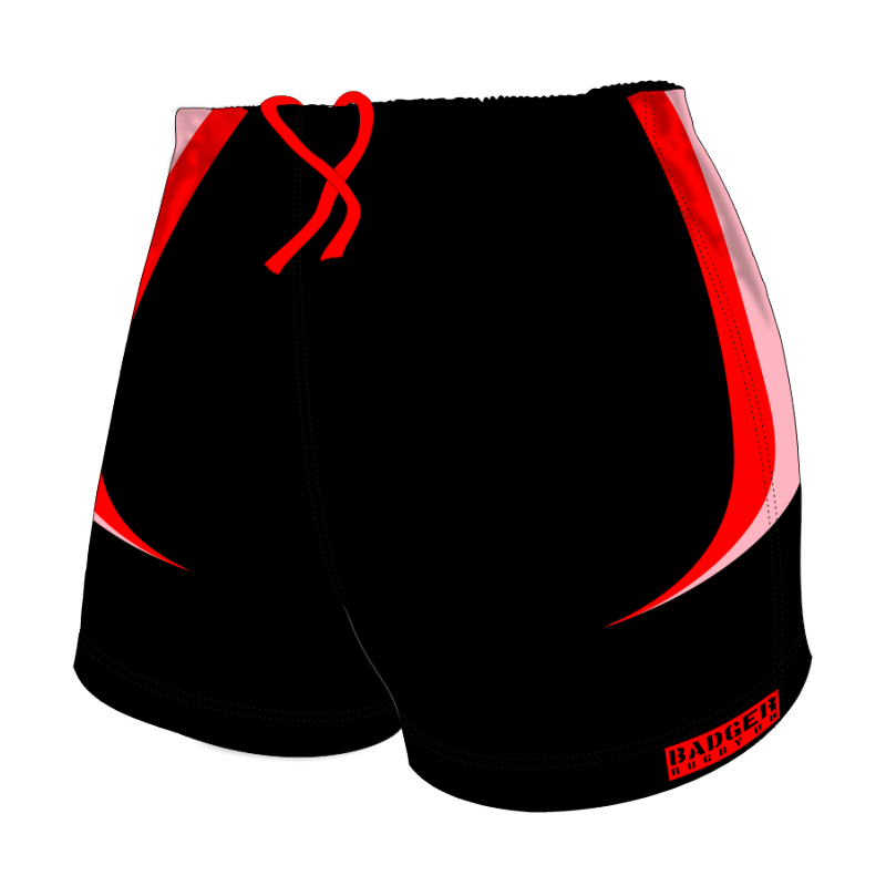 Custom, Bespoke Rugby Short Design 414 Front - Badger Rugby