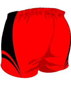 Custom, Bespoke Rugby Short Design 416 Back - Badger Rugby