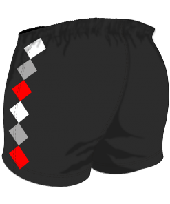 Custom, Bespoke Rugby Short Design 424 Back - Badger Rugby