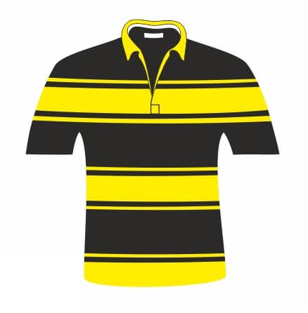 hooped rugby shirt