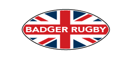 Badger Rugby Ball Logo White Text - Badger Rugby